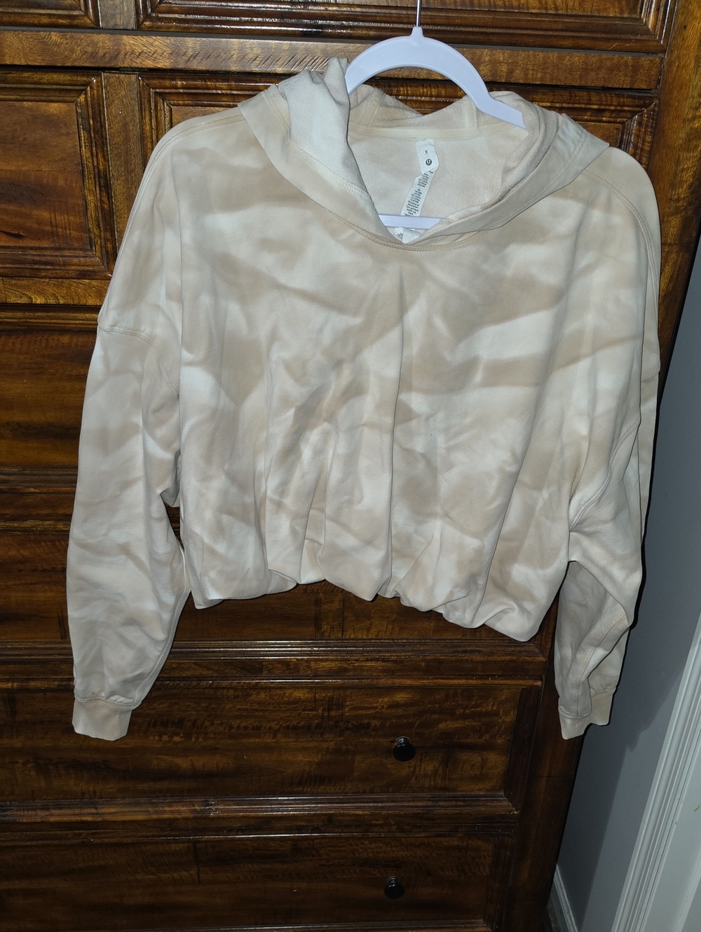 Lululemon Bubble Hem Cropped Hoodie! Very Cute And Rare!! Sz 8!